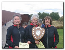 Super Veteran Women – Sue Hallett, Hilary Simpson and Sue Bicknell